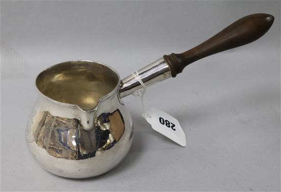 A George II silver brandy saucepan, gross 9 oz.